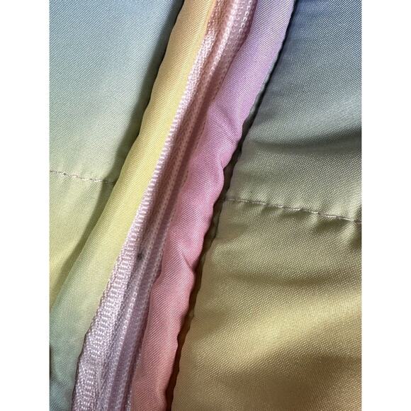 Juicy Couture Kids Girls Size 4 Rainbow Quilted Puffer Vest Jacket Coat - Picture 8 of 11